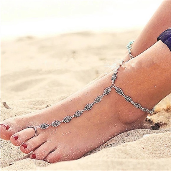 Jewelry - Pair of boho anklet sandals